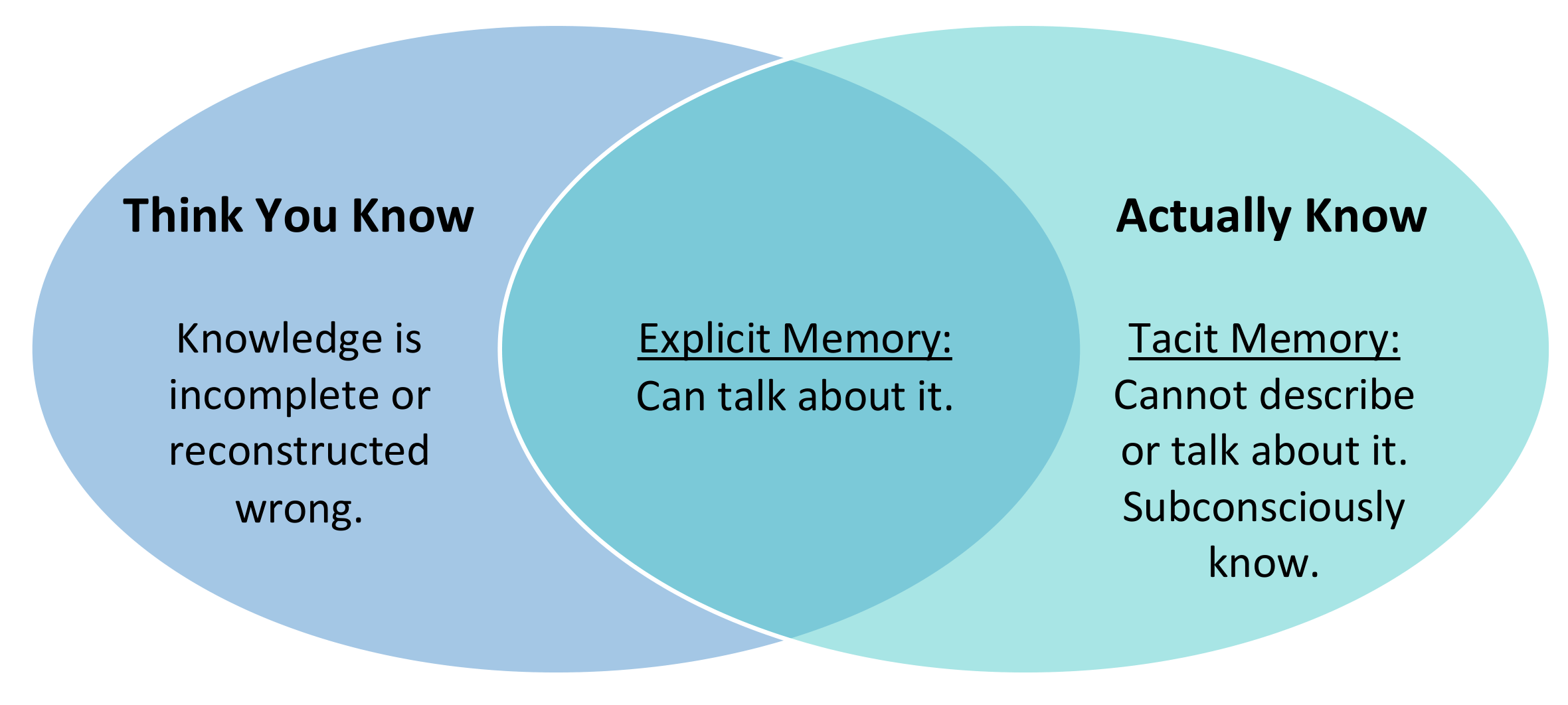 Memory venn diagram