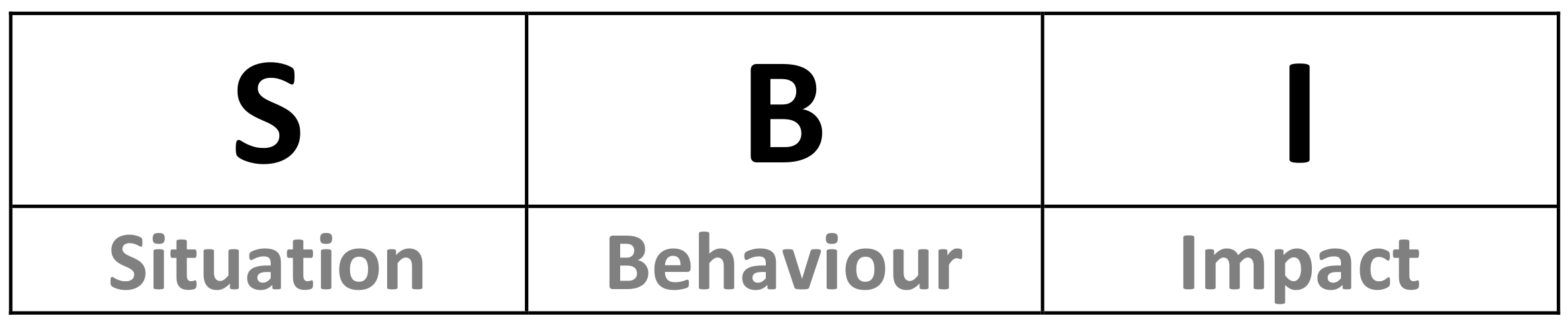 Situation-Behaviour-Impact